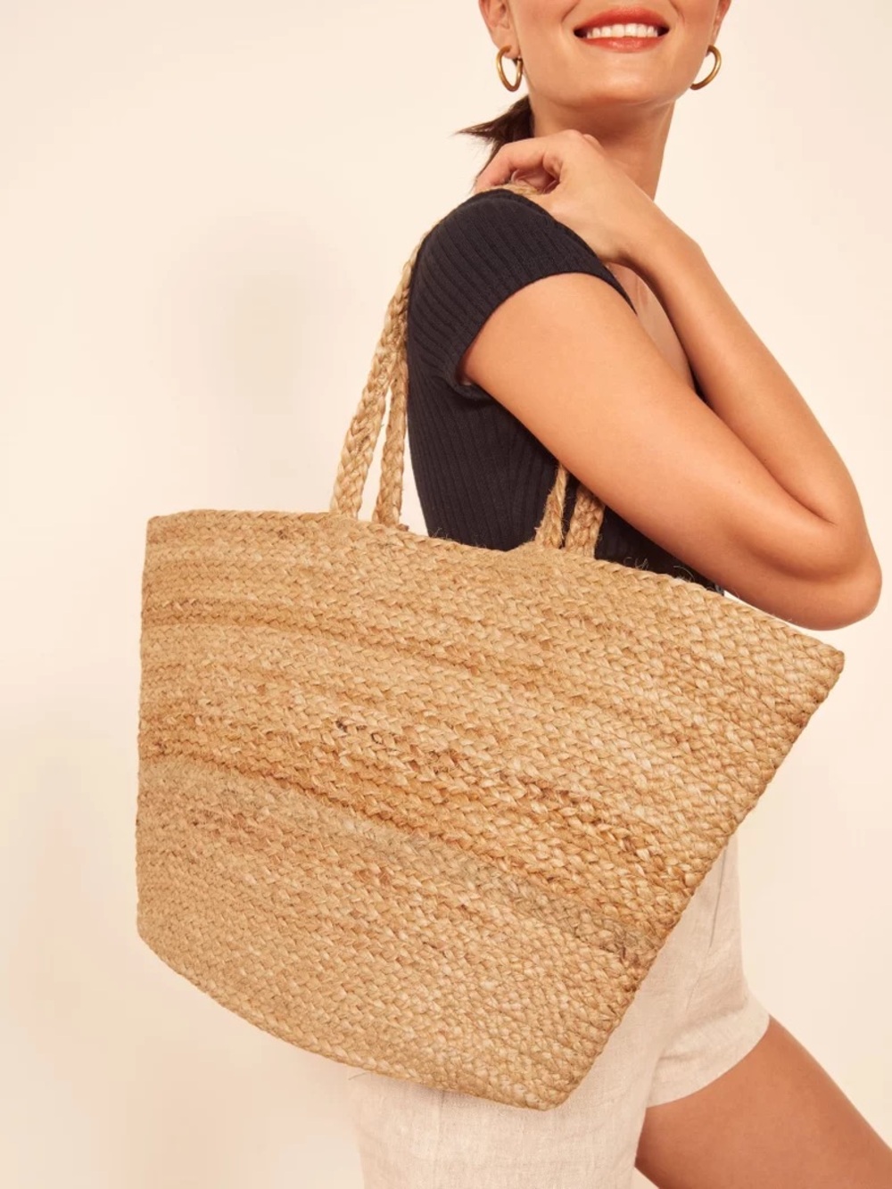 Reformation beach tote